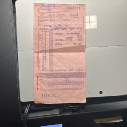 Receipt For A Louis Vuitton Medicine Bag.  1989