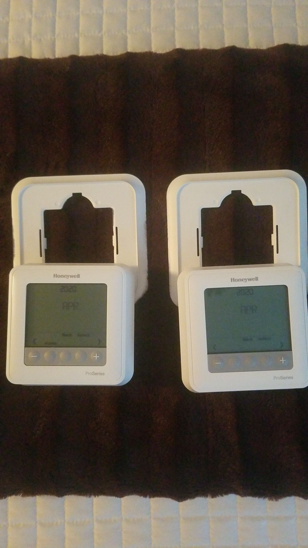 Two Honeywell Programmable Thermostats