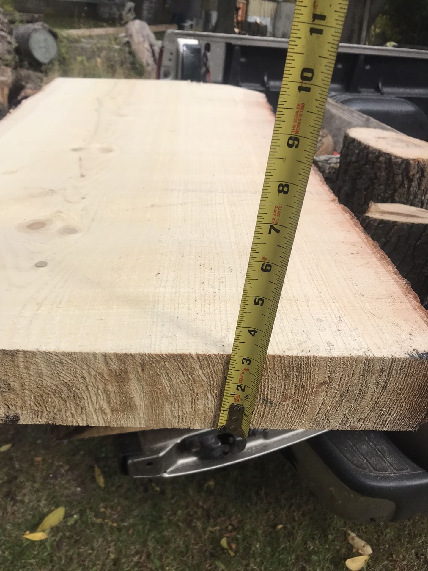 3 Inch Thick -Fresh Cut Pine Slabs