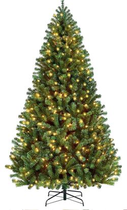 Yaheetech 7.5ft Pre-lit Christmas Tree