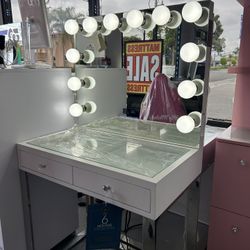 Vanity With Mirror Set 
