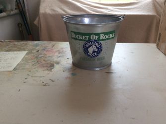 Rolling Rock Galvanized Aluminum Bucket of Rocks 6-Bottle Bucket