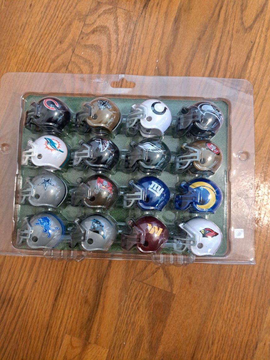 Complete Collection Of Mini Football Helmets Unopened 