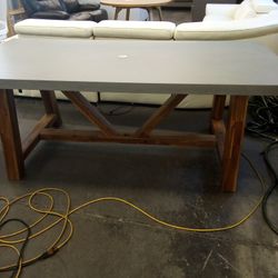 Palmera Rectangular Faux Cement Outdoor Dining Table 