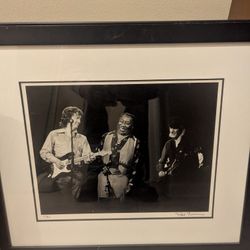 Eric Clapton And Muddy Waters Picture From Paul Atkins Signed 2 Out Of 50