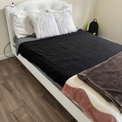 Bed frame  Full-size White 