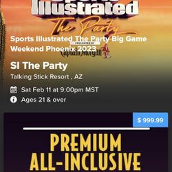 Sports Illustrated Super Bowl Party Tickets 