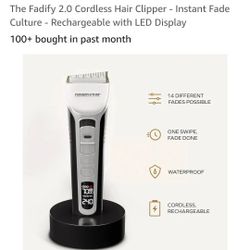 The Fadify 2.0 Cordless Hair Clipper - Instant Fade Culture - Rechargeable with LED Display