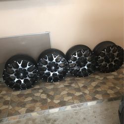 20 size rims from a 2018 Toyota Tacoma truck