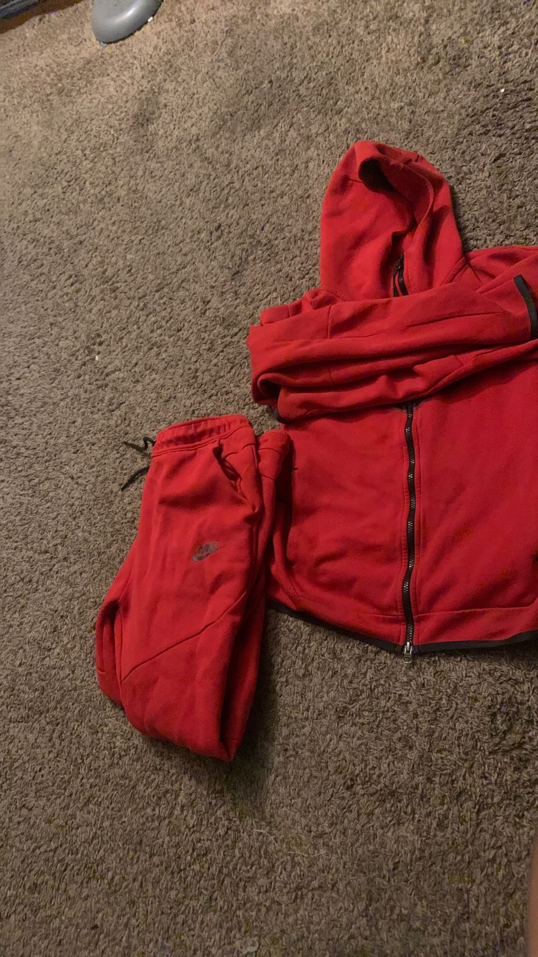 Red Nike Tech Set (xs)