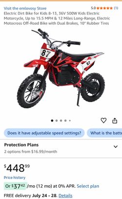 Electric Dirt Bike for Kids