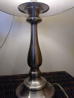 BROUCHNICKEL TABLE LAMP!! STIFFEL BRAND NAME