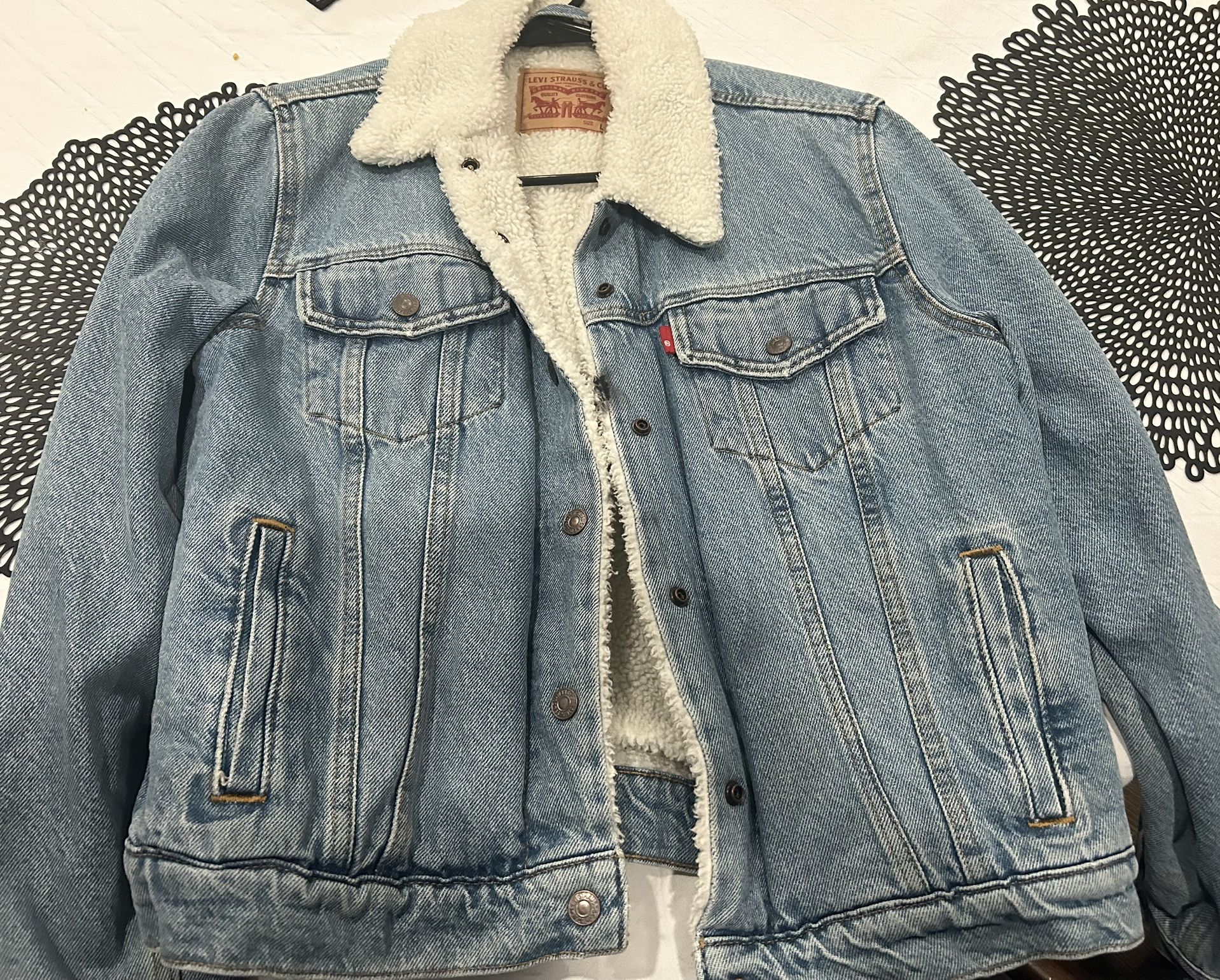 Levi’s Fur Denim Winter Sweater