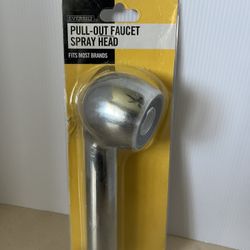 Pull Out Sprayer Head in Brushed Nickel