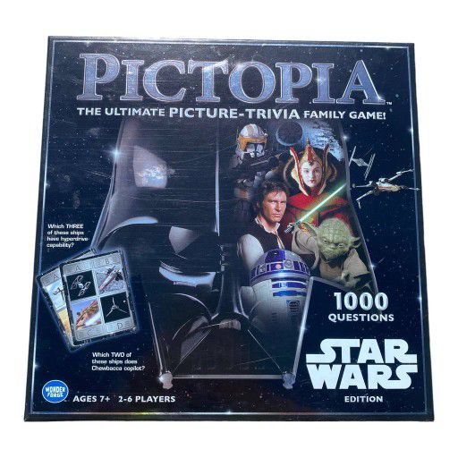 Pictopia Star Wars Edition Ultimate Picture Trivia Family Board Game
