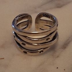 Thick 925 Sylver Rimg 