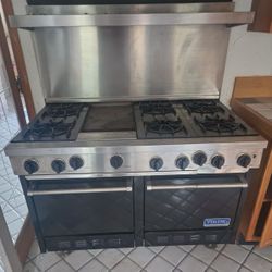 Viking 48” All Gas Stainless Dual Oven