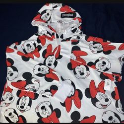 Adult Minnie Mouse Hoodie Crop Style  
