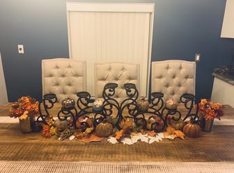 Fall decor. (Decor only not black metal candle holder)