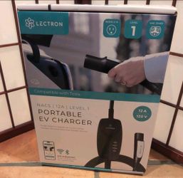 Lectron Level 1 NACS Charger (WiFi version) - Portable 120V, 12A, 16 ft Cord