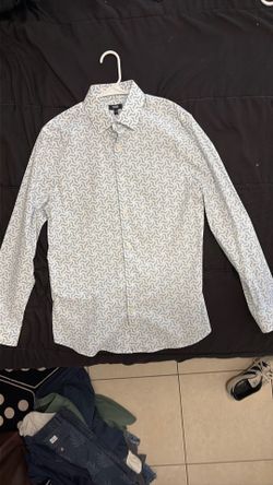2 Express Medium Slim Long Sleeve Dress Shirts
