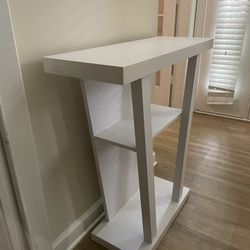 White Wood Console 
