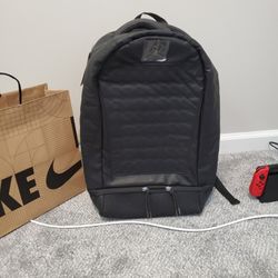 Jordan Leather Backpack, Laptop And Shoe Pockets