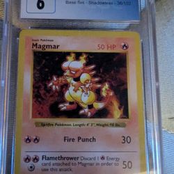 Magmar Graded 6 Base Set Shadowless