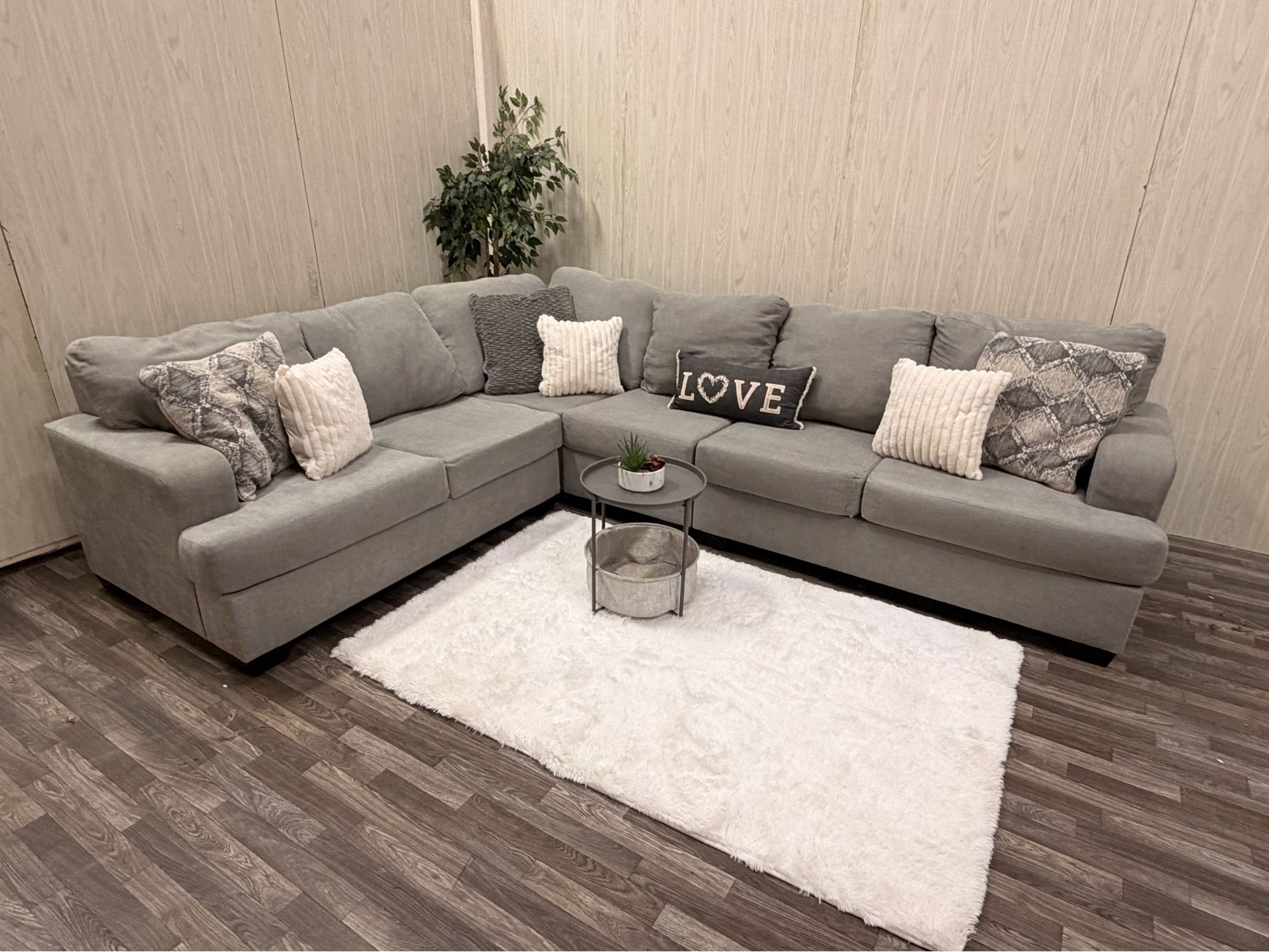 Large Gray Ashley Furniture Sectional Couch - Delivery Available