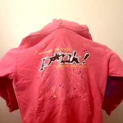 Sp5der P*NK Hoodie Pink - Size L - NEW