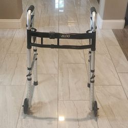 Like new folding Walker for Seniors, 3 in 1 Walker with 5” Frt Wheels Adj  supports up to 350lbs