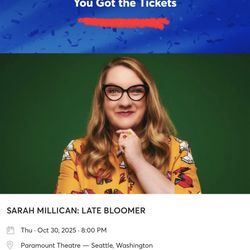 Sarah Millican Comedy Ticket - 1 Ticket