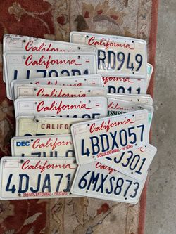 Lot of expired California License Plates 19