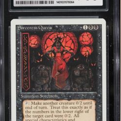 (PREVIEW) 1994 Magic The Gathering MTG Revised Edition Sorceress Queen CGC 10 GEM MINT