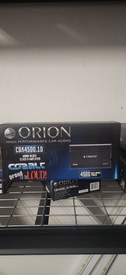 New!! Orion COBALT 4500w 1ch Amplifier