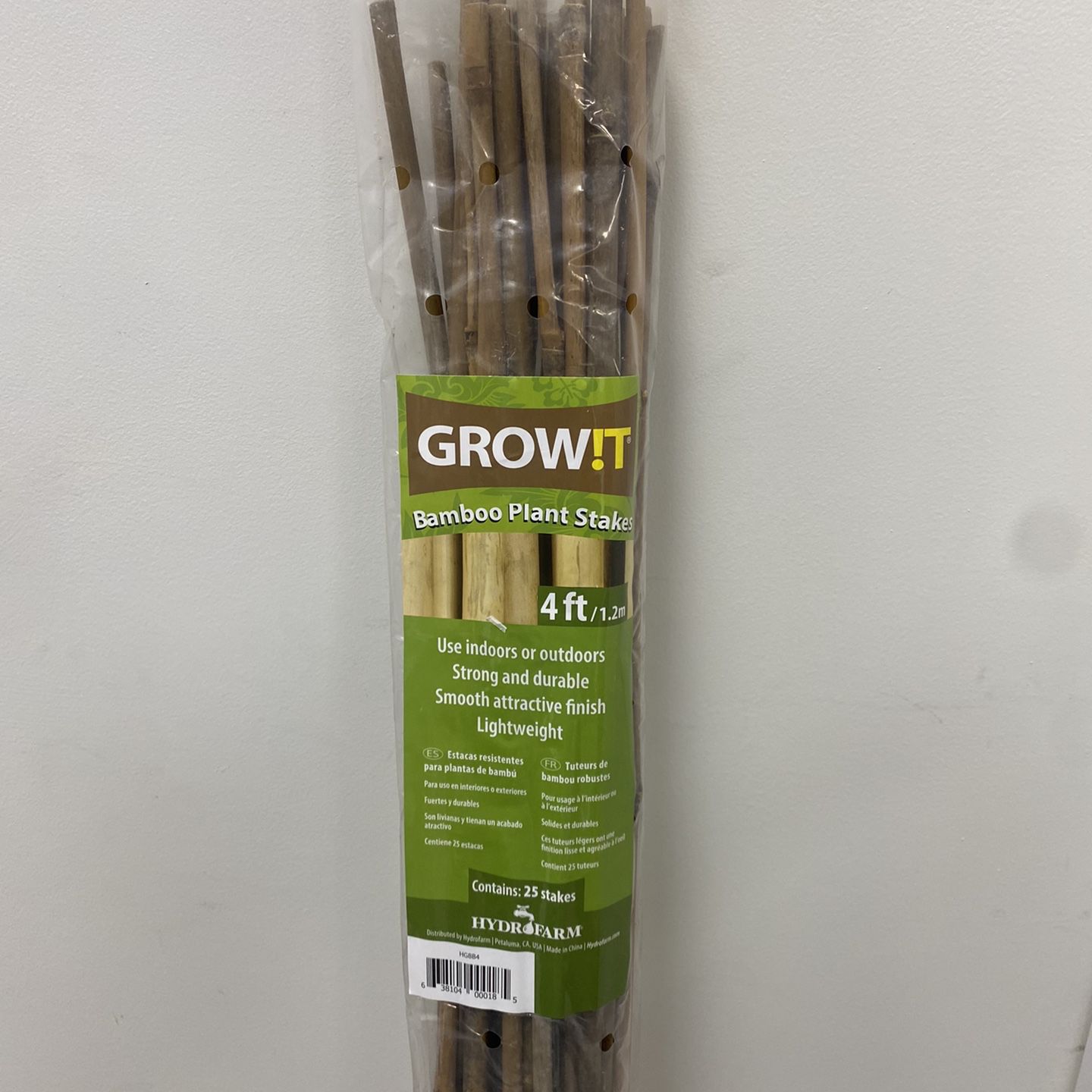 Bamboo Plant Stakes -4 ft / 1.2m (Pack of 25)