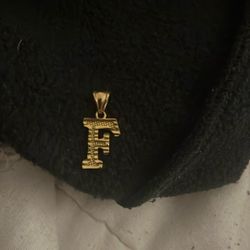 F Initial Necklace Charm