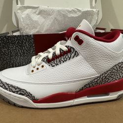 Air Jordan 3 Retro's (Cardinal) 
