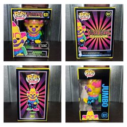 Funko Pop MOVIES KILLER KLOWNS IN OUTER SPACE Jumbo (Blacklight) Exclusive  