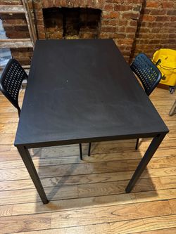 IKEA kitchen table SANDSBERG Table, black,