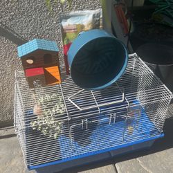 Hamster Cage + Accessories 