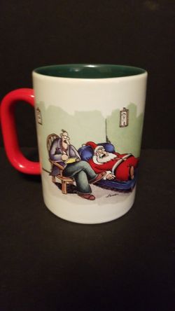 Far side Christmas Grumpy Santa