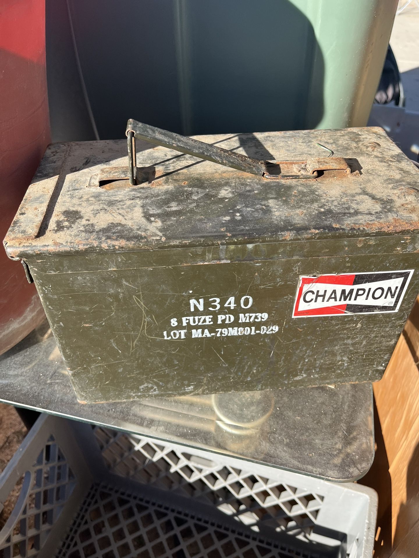 military surplus ammunition can