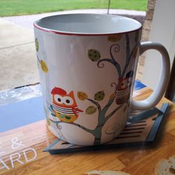 Large Owl Mug, Like New