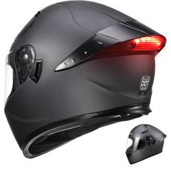 Brand new Helmet - Led Light Helmet motorcycle helmet black large medium