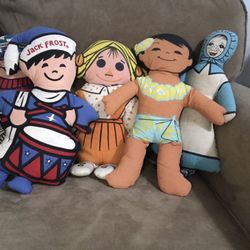 Set Of Vintage Pillow Dolls
