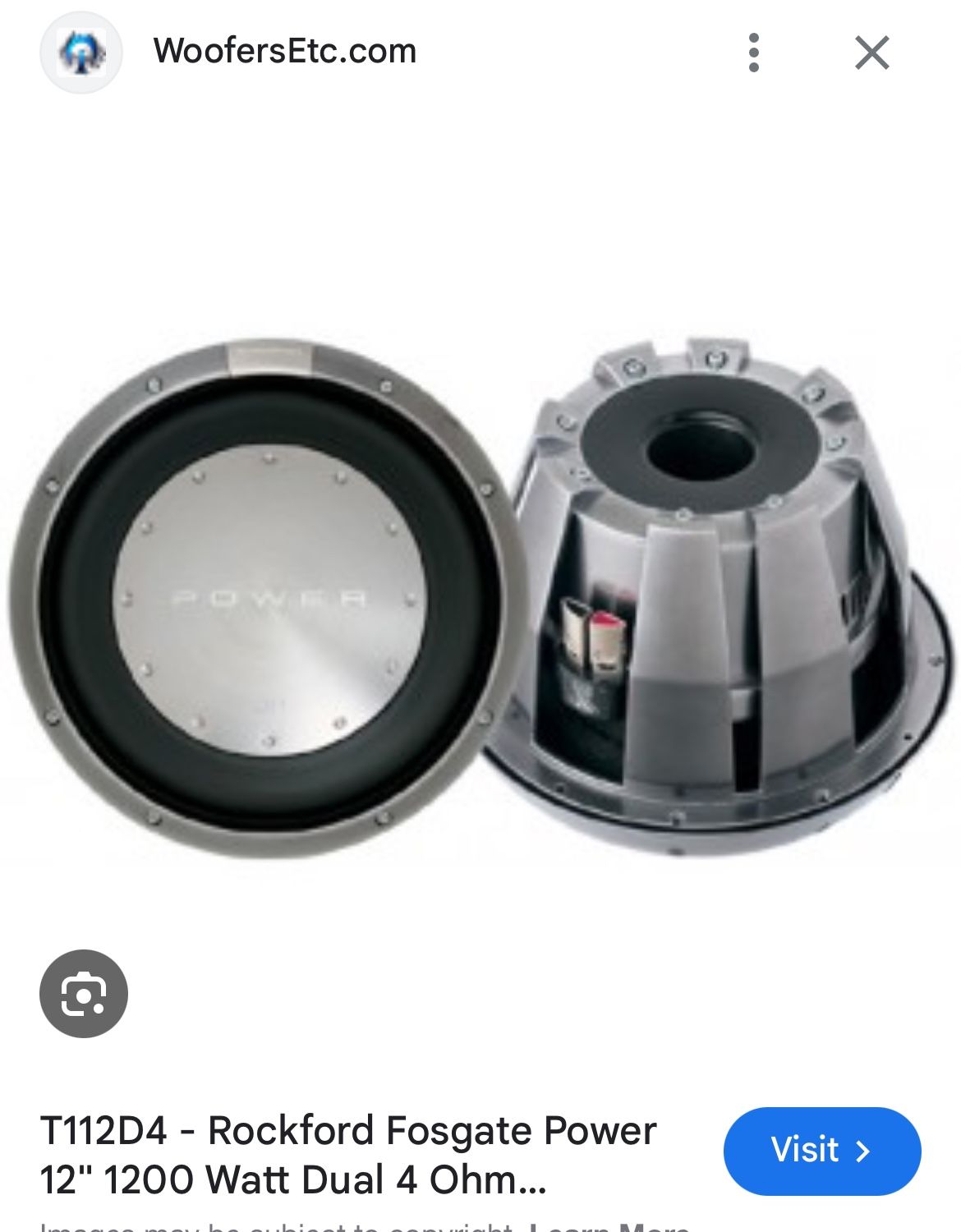(2) Rockford Fosgate Power T1.D4.12’s Trade For 1 JL Audio W7