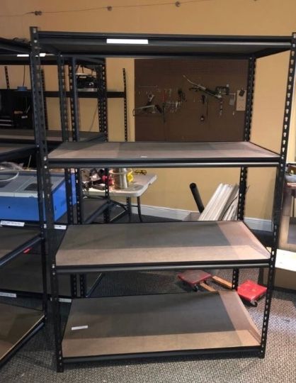 Heavy Duty, Blue Metal Industrial Shelving Unit