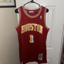 Tracy McGrady Houston Rockets red NBA jersey size L
