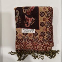 New | Limited Edition: Black Shimmer Pashmina Shawl